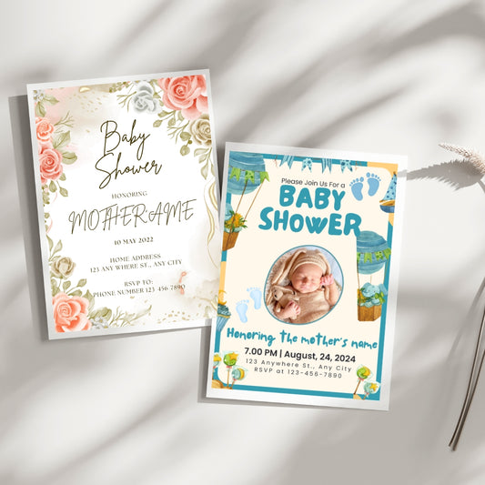 Editable Baby Shower Templates